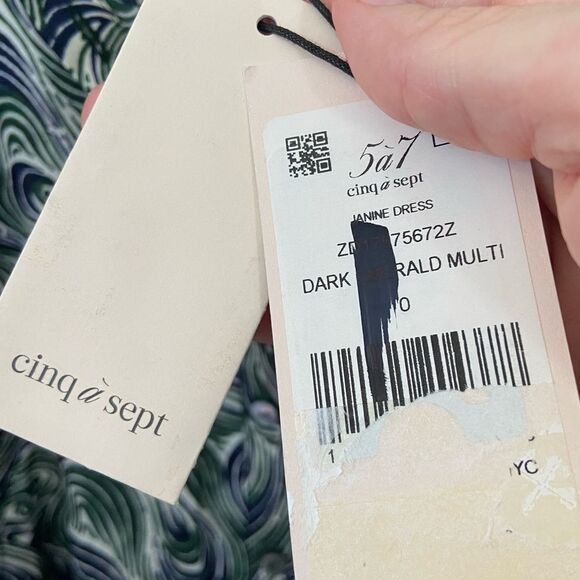 NWT Cinq a Sept Janine Faux Wrap Mini Dress size 0 - Picture 6 of 10